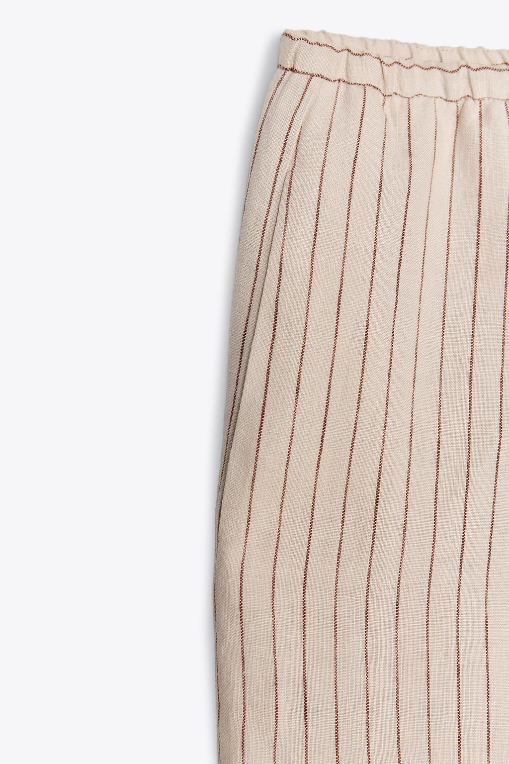 ZW COLLECTION 100% LINEN TROUSERS - Zara фото 9
