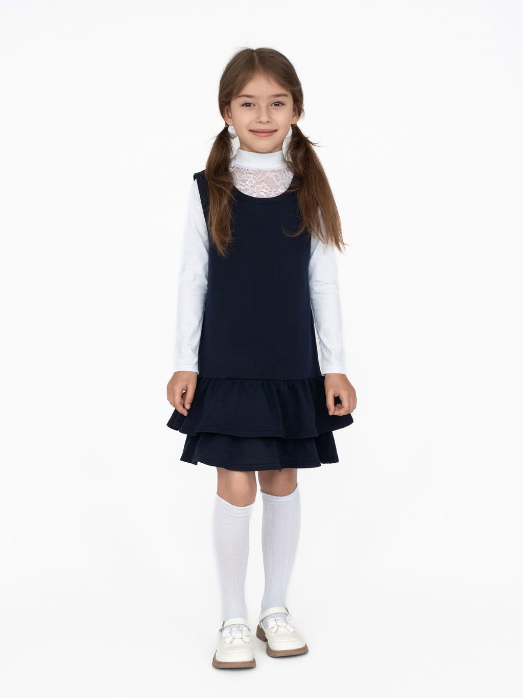 Сарафан детский темно-синий 931 (116)