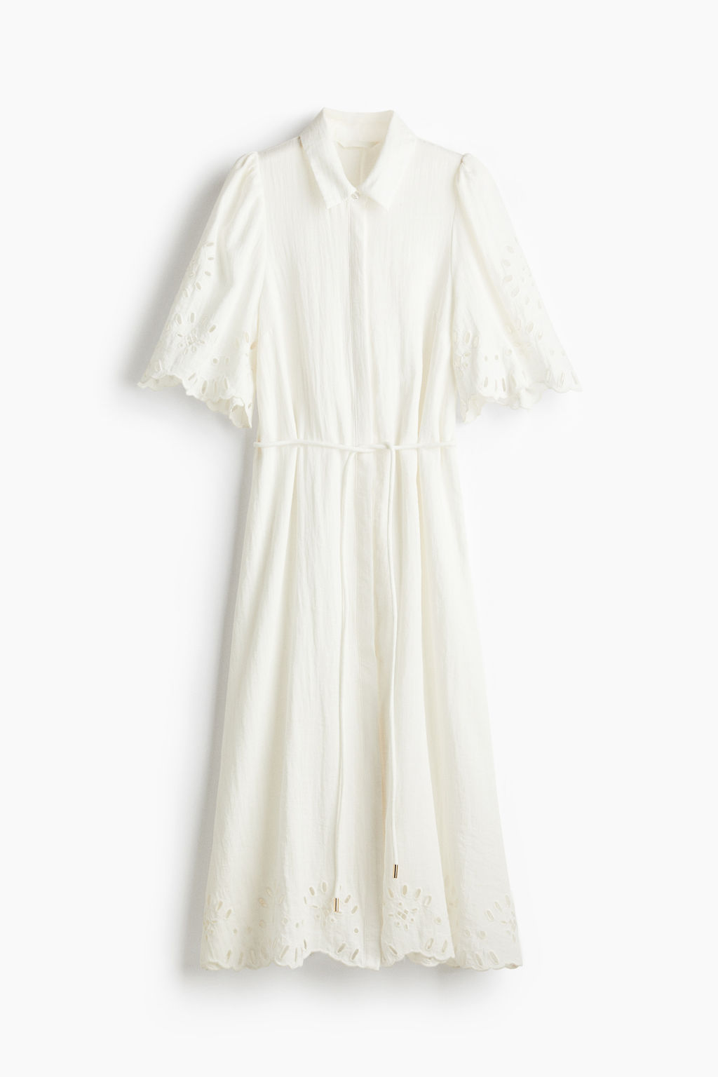 Vestido camisero con bordado ingl?s - H&m фото 2