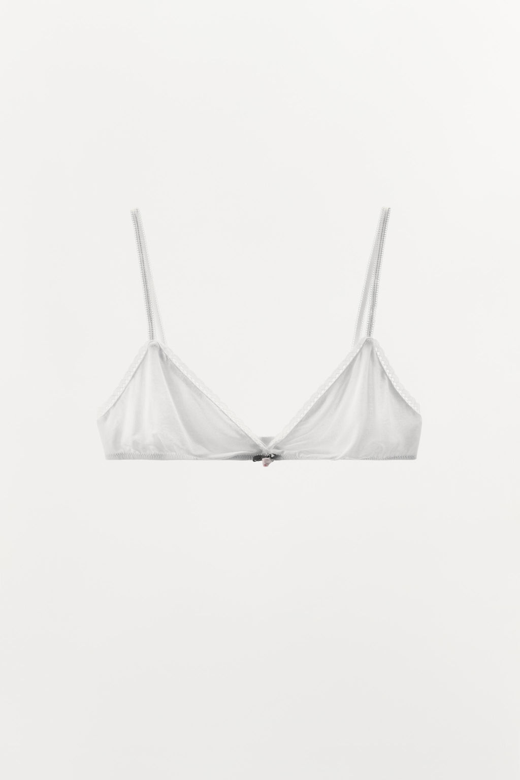POINTELLE FLORAL TRIANGLE BRALETTE - Zara фото 4