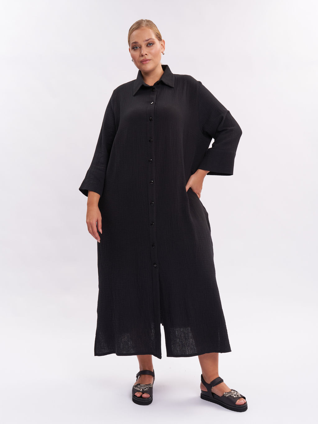 Платье из муслина PP30701BLK01 - Артесса фото 2