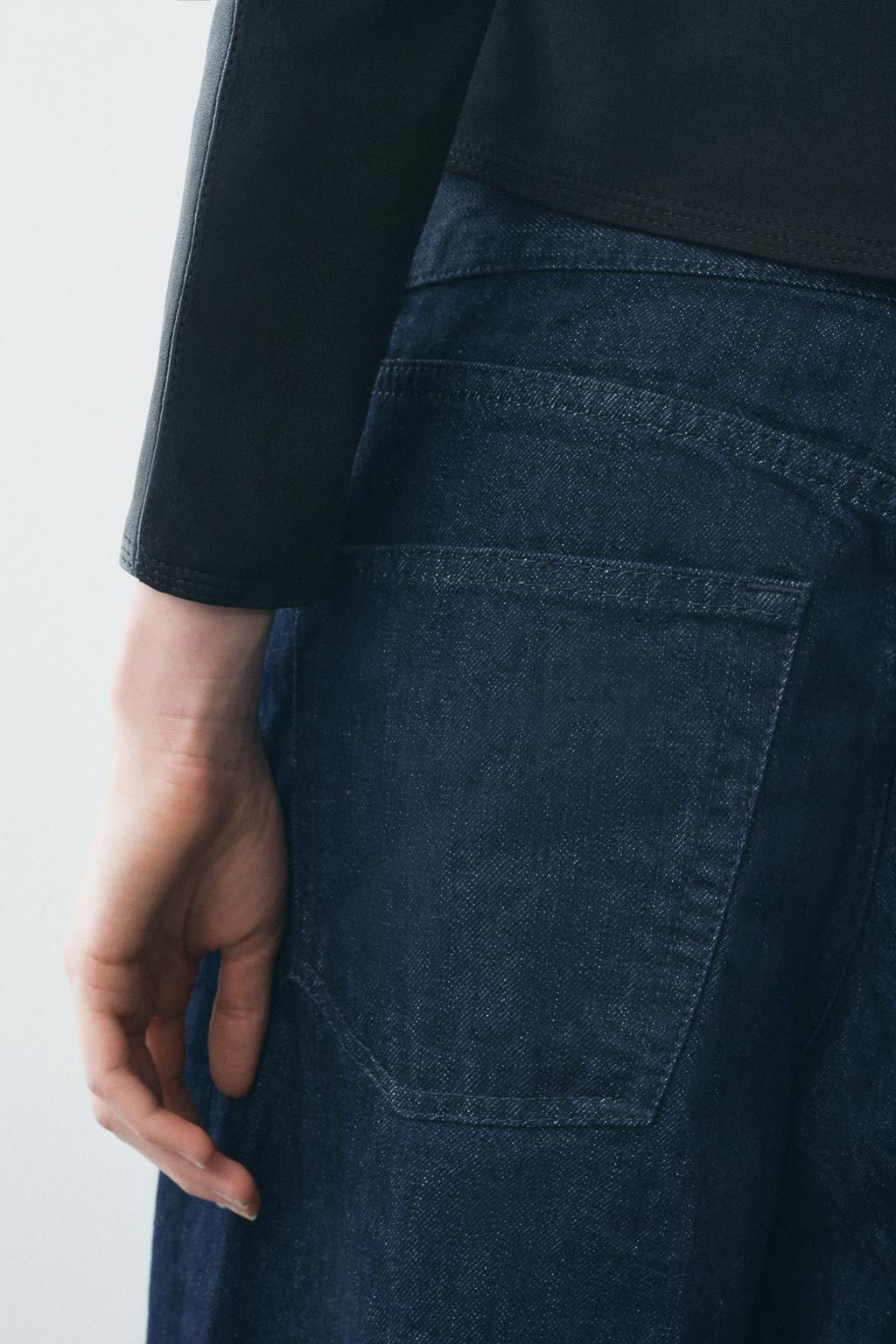 ZW COLLECTION RELAXED FIT MID-RISE JEANS - Zara фото 5