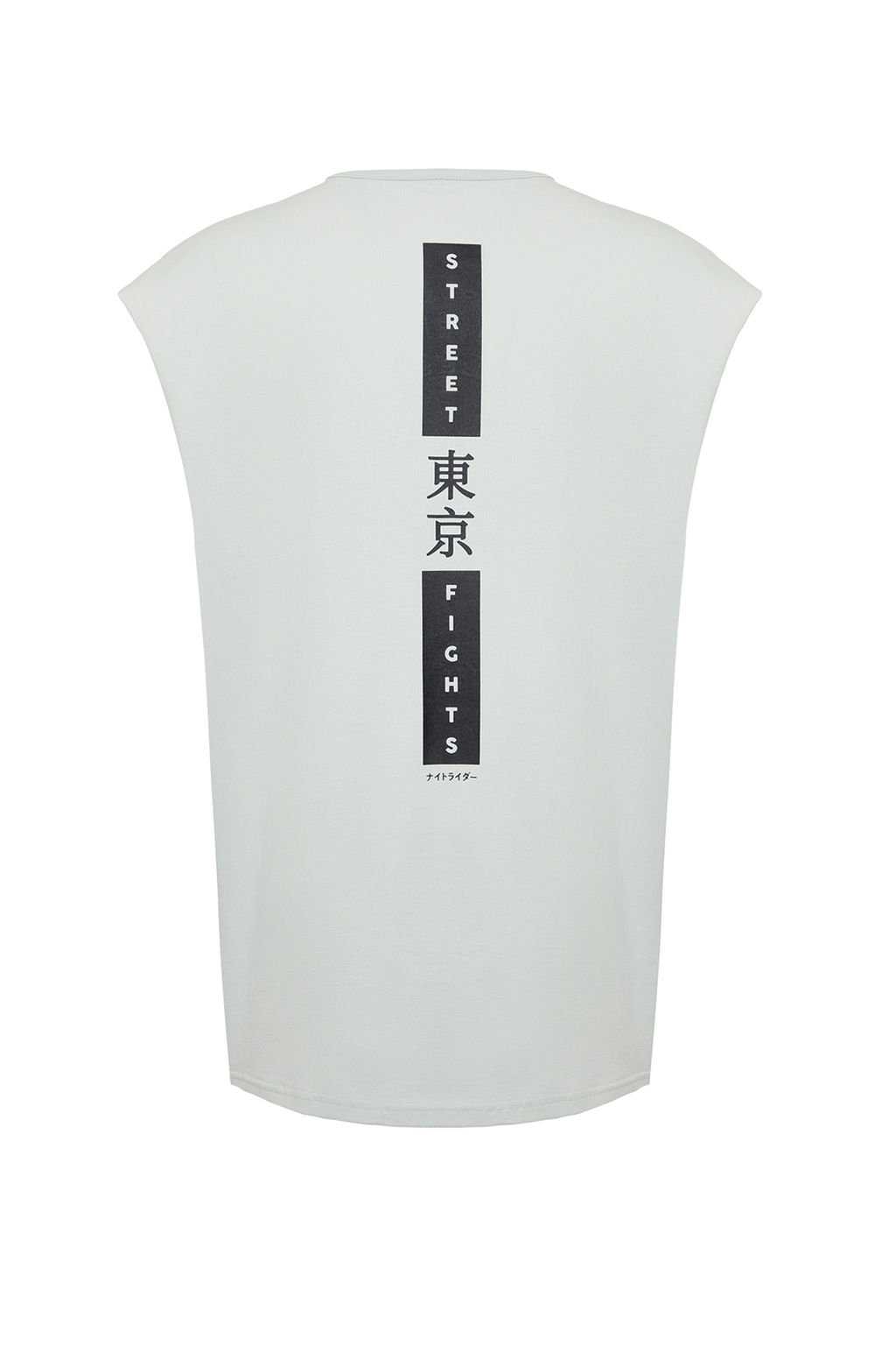 TRENDYOL MAN Gri Oversize Fit Uzak Dogu Bask?l? Atlet-T-Shirt TMNSS23AL00007 - Trendyolmilla фото 6