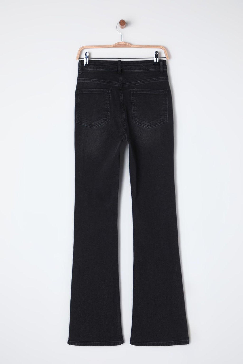 TRENDYOLMILLA Siyah Yuksek Bel Flare Jeans TWOSS25JE00110  фото 8