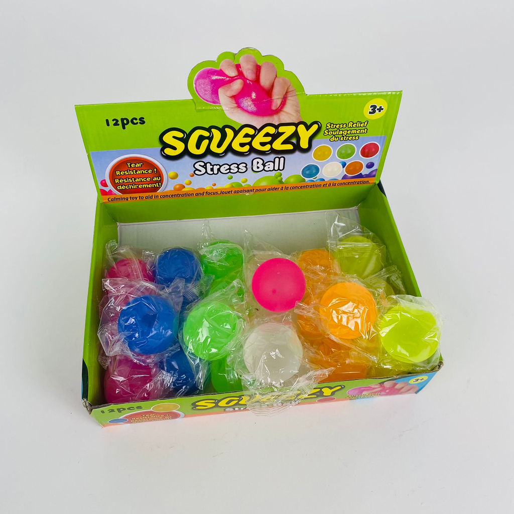 Мякиш антистресс SQUEEZY - Stress Ball 24 шт в уп (арт. 10390) - Storyland фото 3