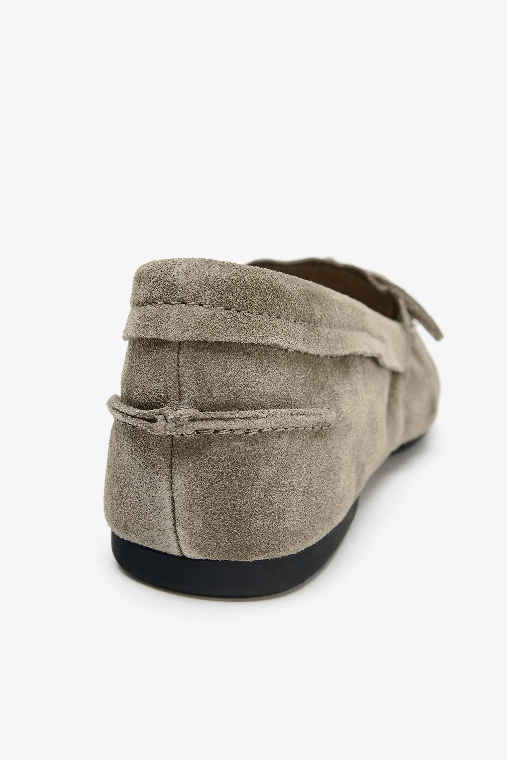 SPLIT SUEDE LOAFERS WITH TASSELS - Zara фото 5
