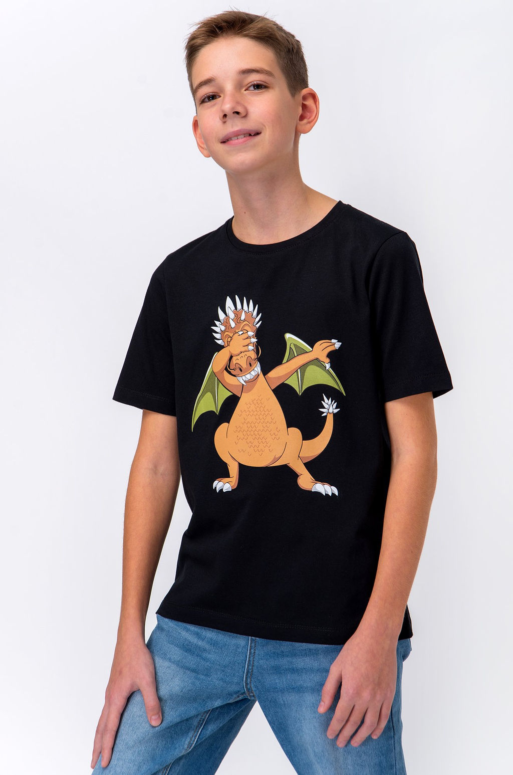 Детская футболка с принтом дракон Happy Fox  фото 7