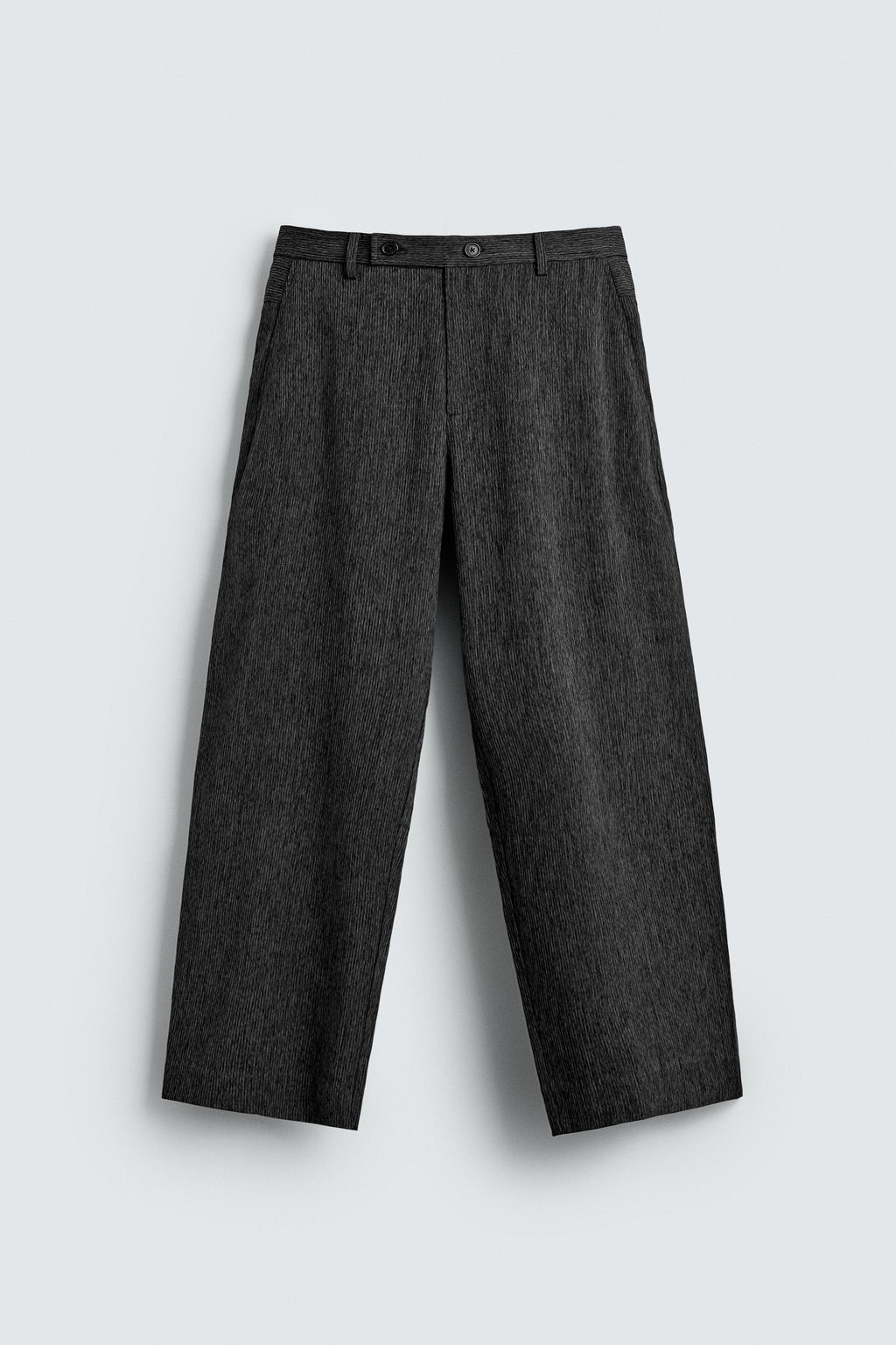 TEXTURED CARROT FIT TROUSERS - Zara фото 6