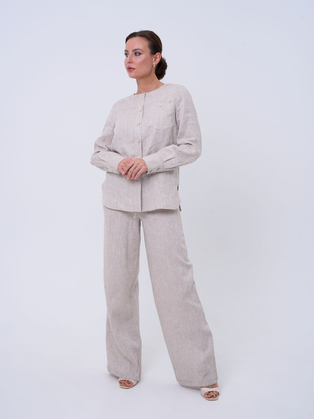 100% ЛЕН рубашка