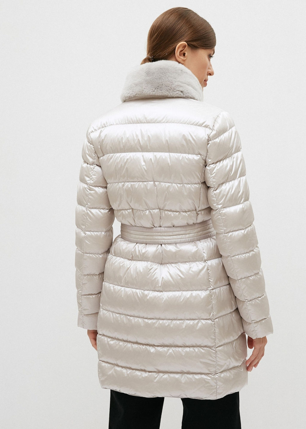 Conso/WDMF 210526 - silver dust Пуховое Пальто  фото 5