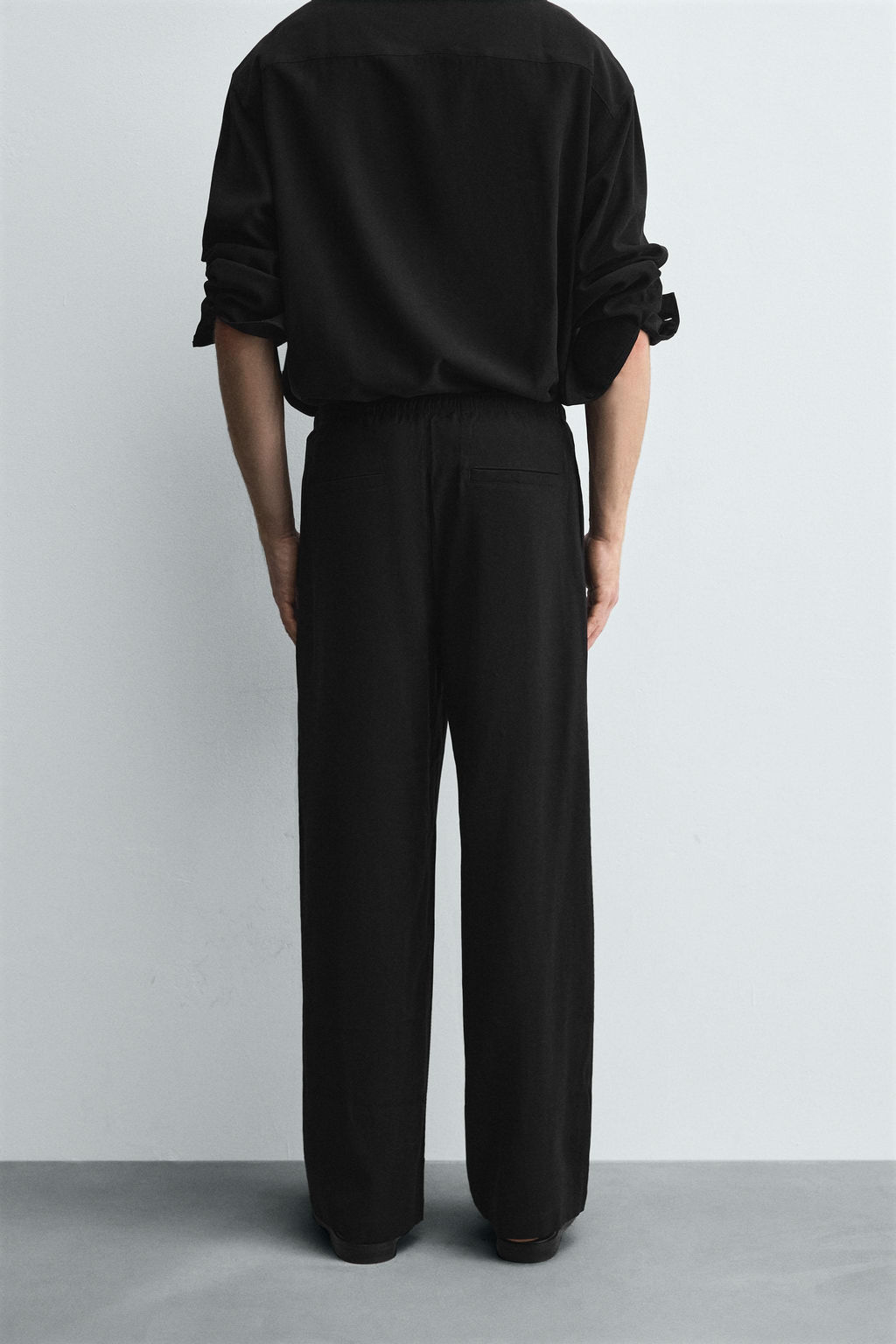 RELAXED FIT FLOWING TROUSERS - Zara фото 3