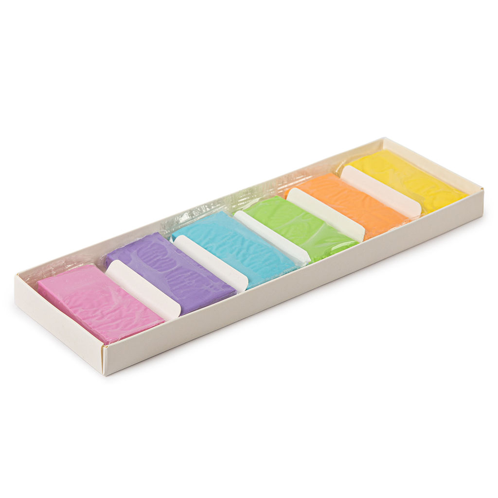 Лео Расти Пластилин растительный РАСТИпласт. Пастельные цвета LRPP-0106 120 г ( в картонной упаковке ) 6 цв  фото 3