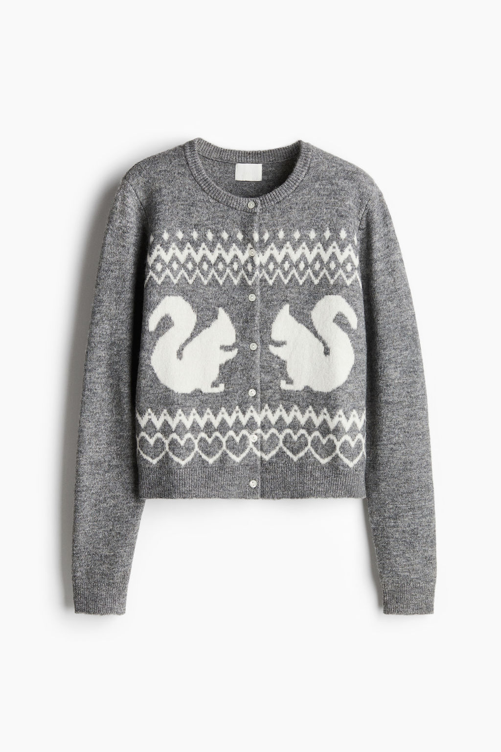 Cardigan en punto jacquard - H&m фото 8