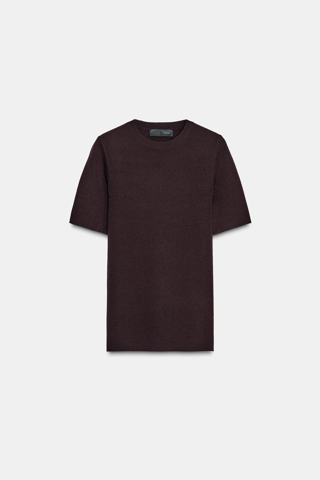 PLAIN KNIT SHORT SLEEVE TOP - Zara фото 6