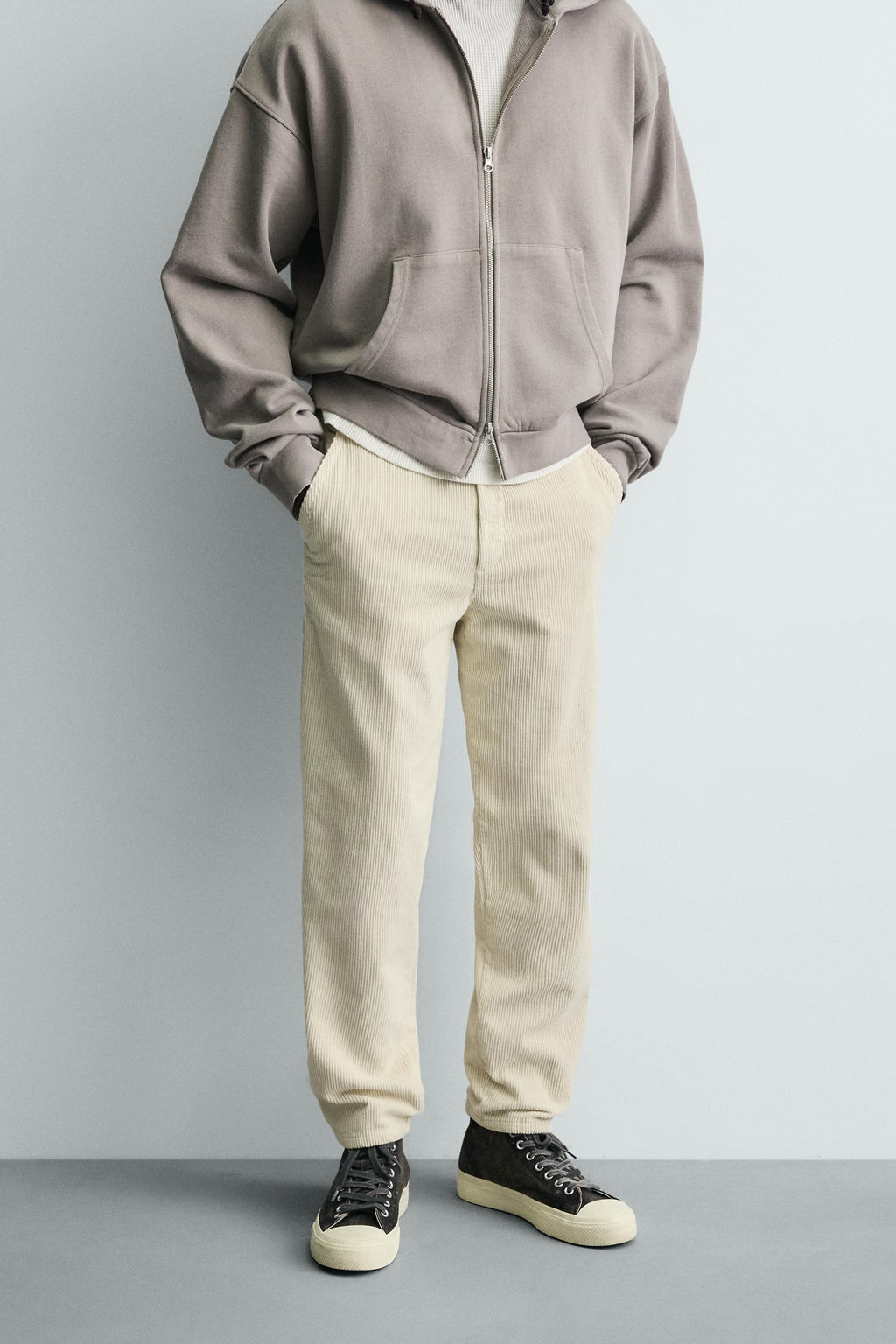 CARROT FIT CORDUROY TROUSERS - Zara фото 12