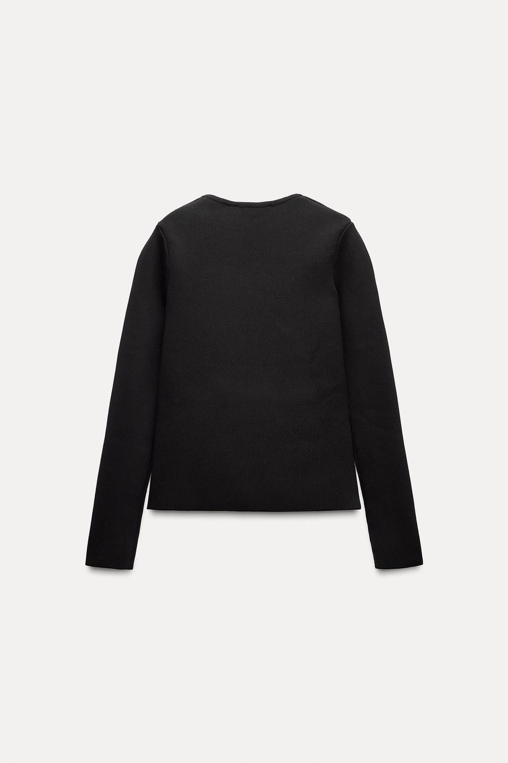 ASYMMETRIC KNIT CARDIGAN - Zara фото 8