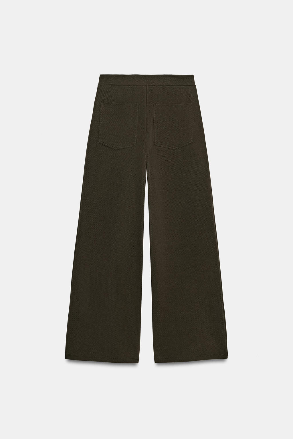 PANTAL?N RECTO BOTONES / Marr?n oscuro - Zara фото 8