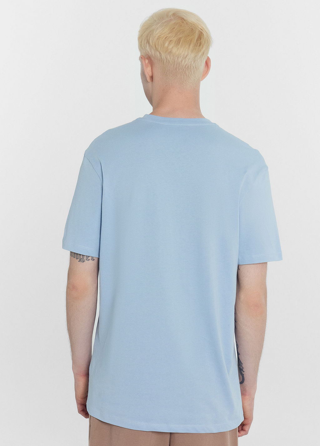 Футболка мужская голубая с печатью голубое облако +печать 111742-1 - Mark formelle фото 4
