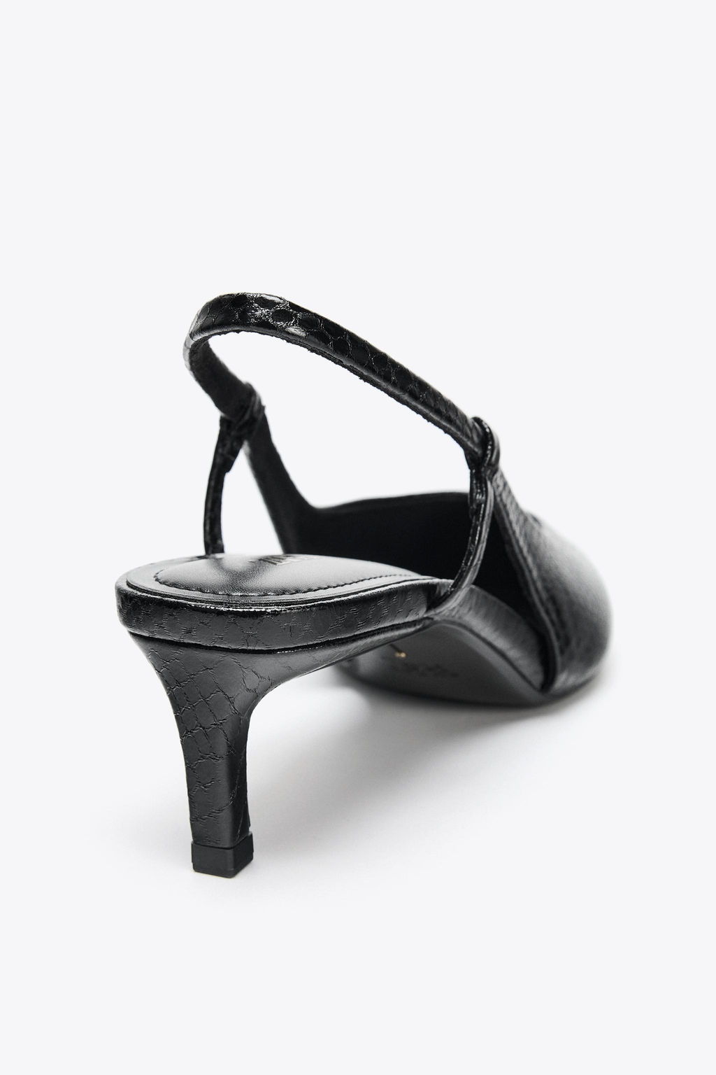 TEXTURED SLINGBACK SHOES - Zara фото 5