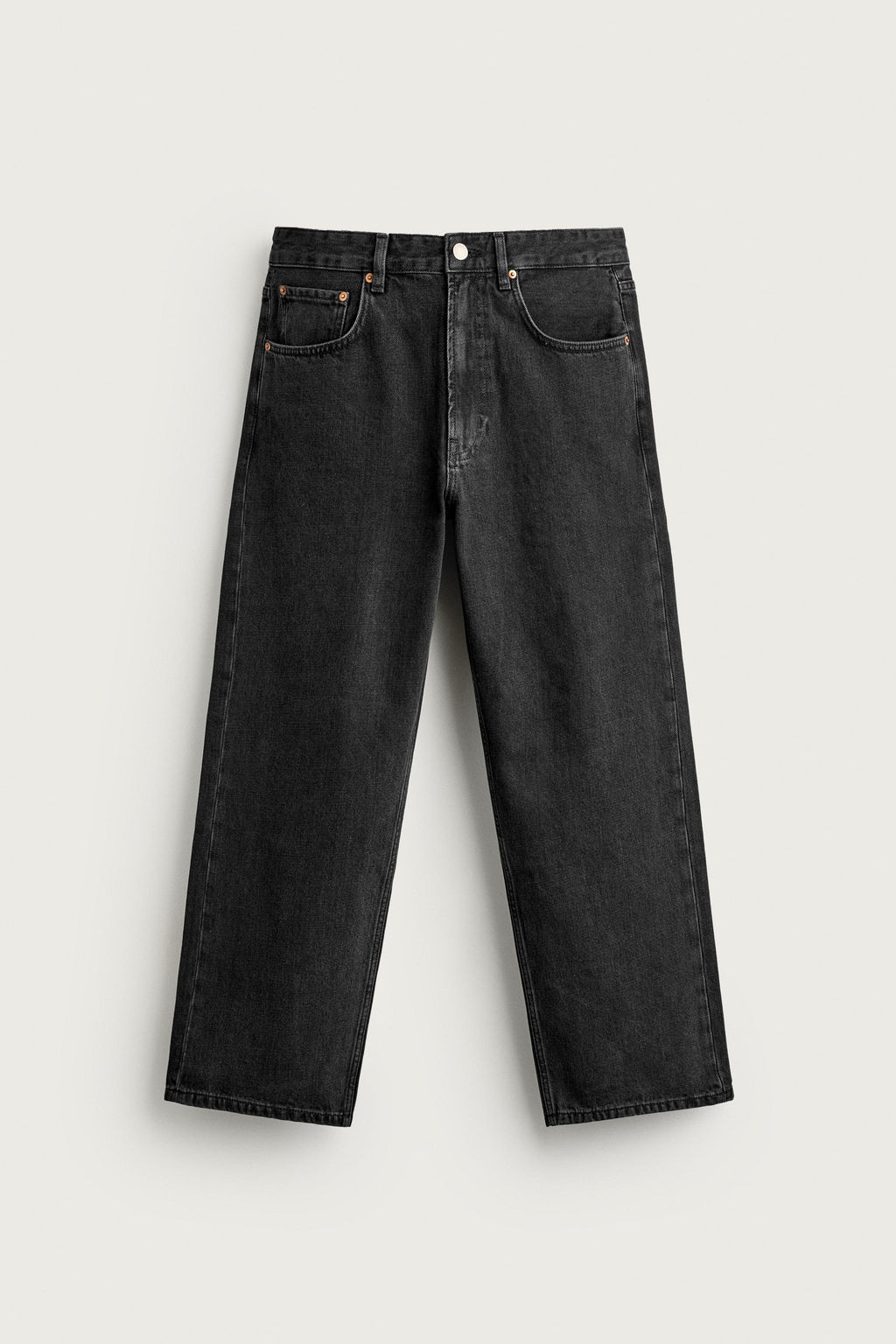 JEANS LOOSE CROPPED FIT / Carb?n - Zara фото 5
