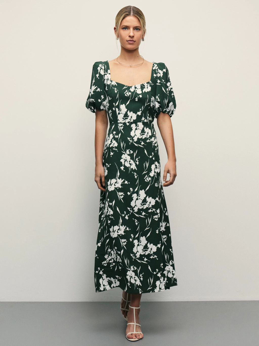 Платье миди с цветочным принтом / Zarina  фото 5