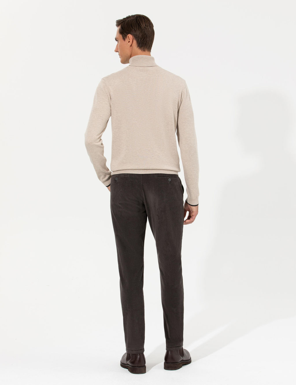 Узкие брюки из плотной ткани цвета хаки - Cacharel фото 11