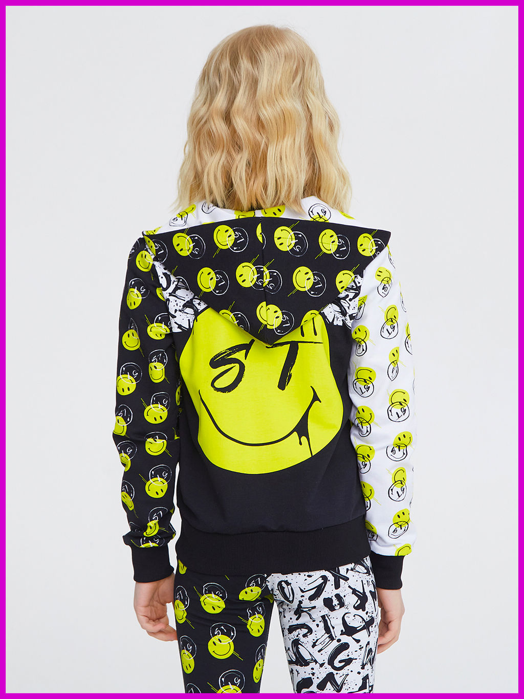 Толстовка "Smile",лимонный