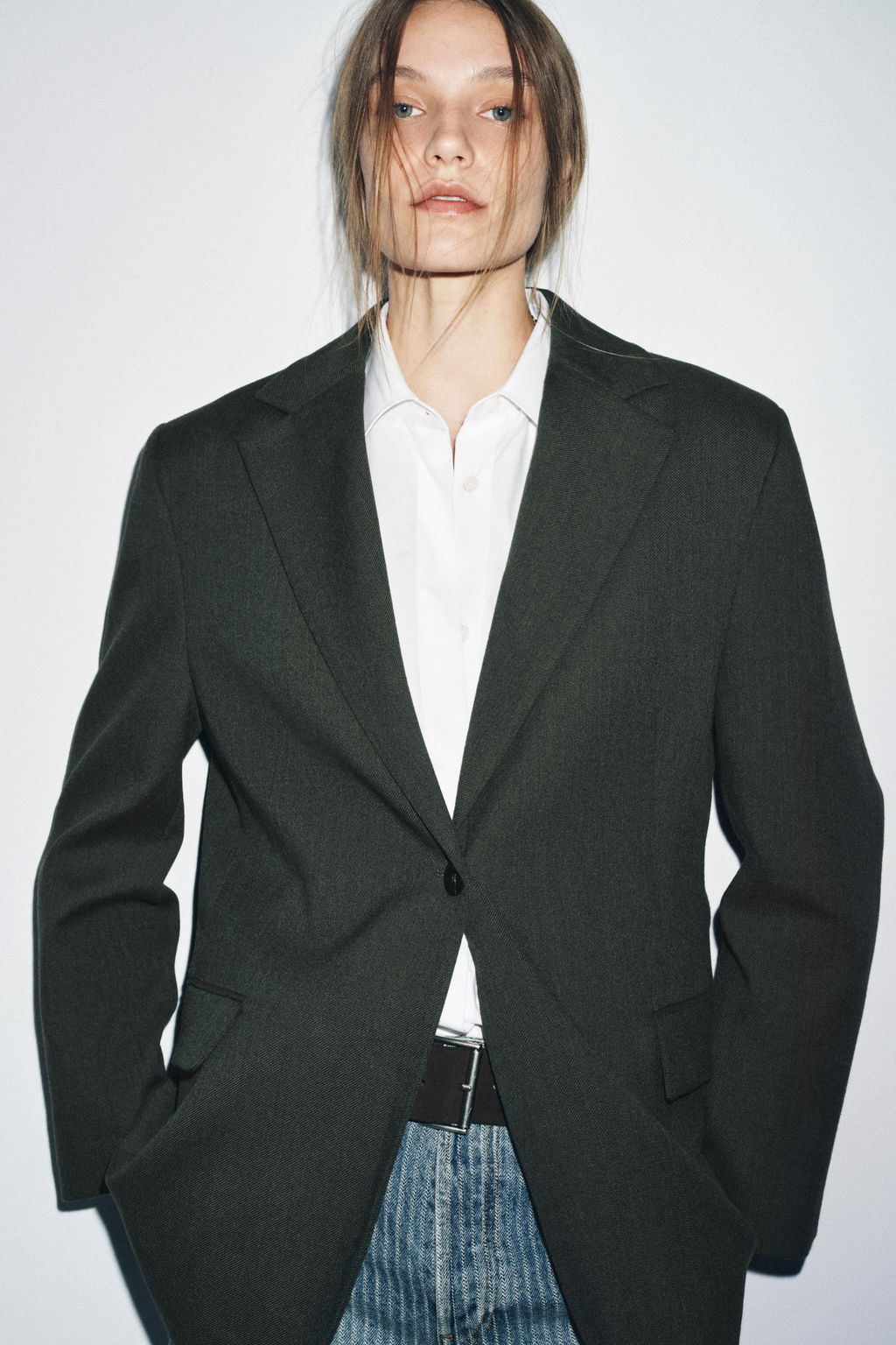 OVERSIZED WOOL BLAZER ZW COLLECTION - Zara фото 12