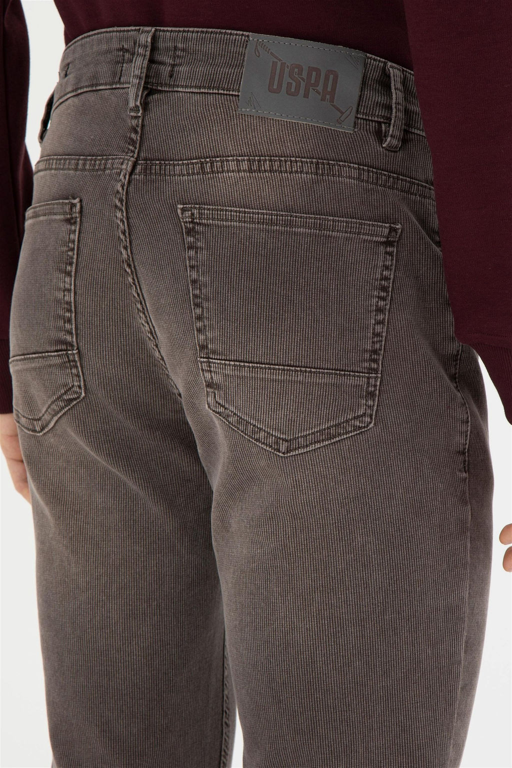 Мужские коричневые джинсовые брюки - U.s. polo assn фото 7