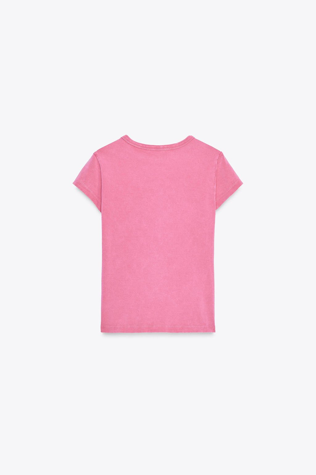 WASHED-EFFECT RHINESTONE T-SHIRT - Zara фото 5