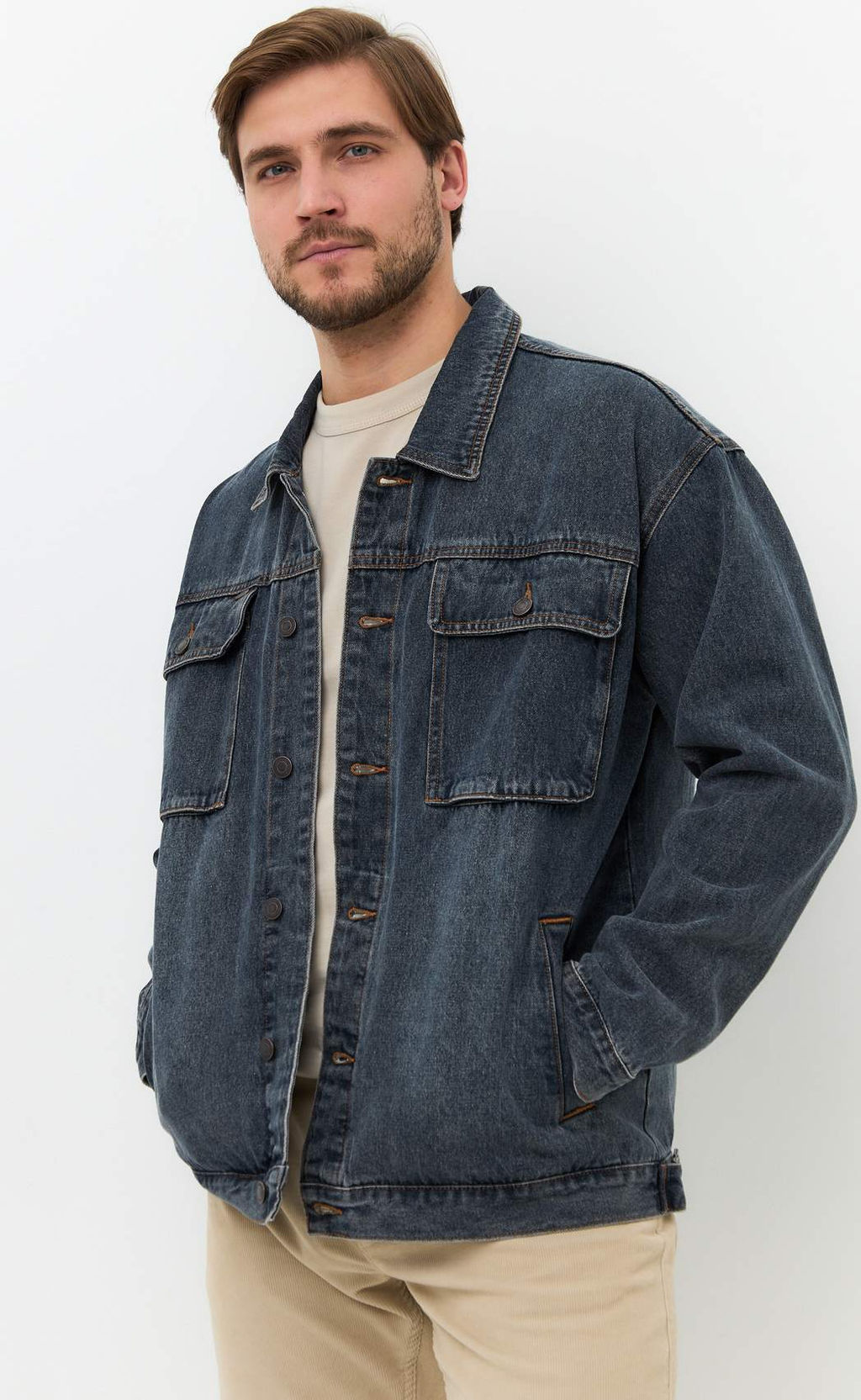 Куртка джинс P511-1251 d.blue