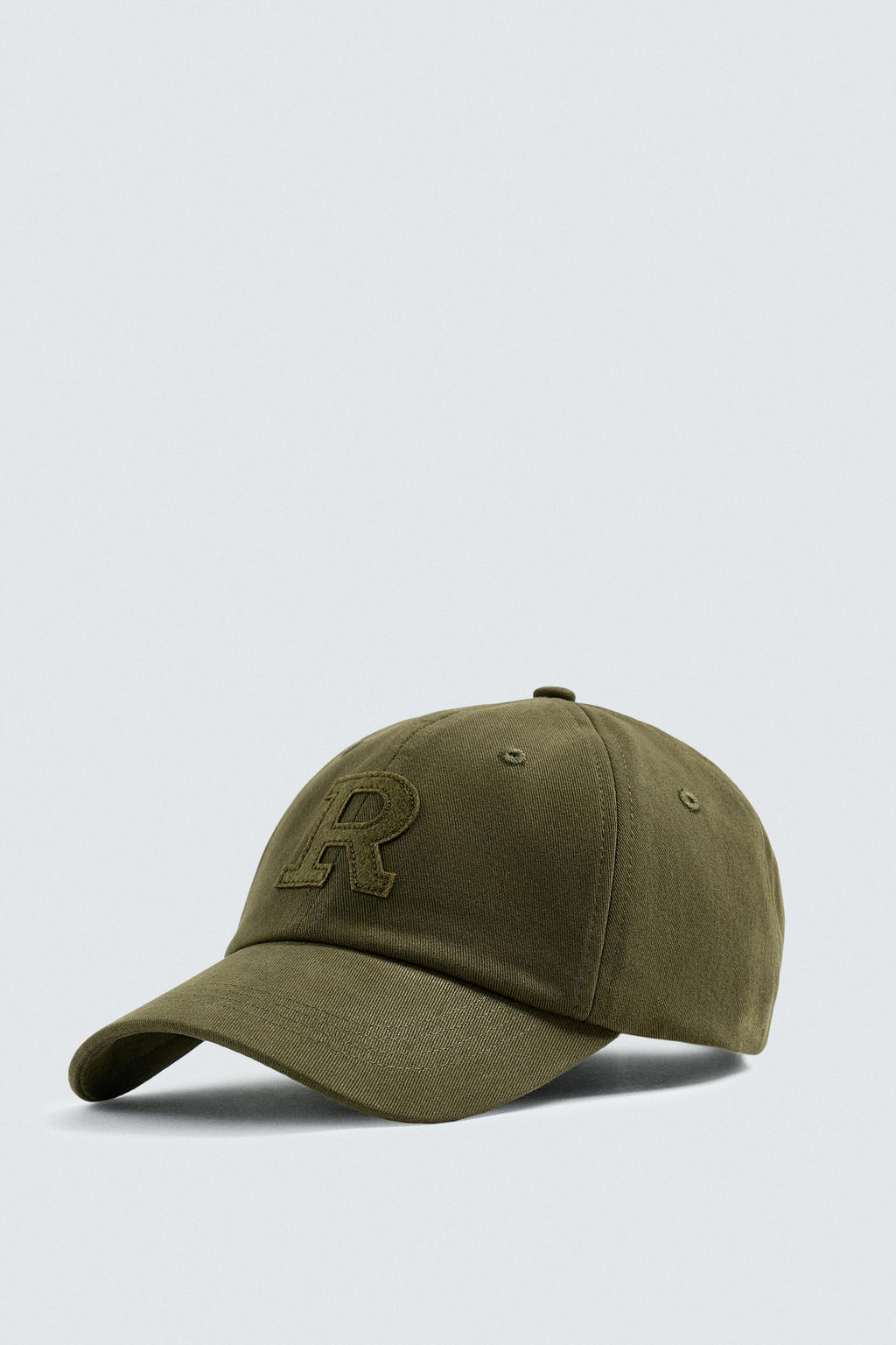 CAP WITH LETTER PATCH