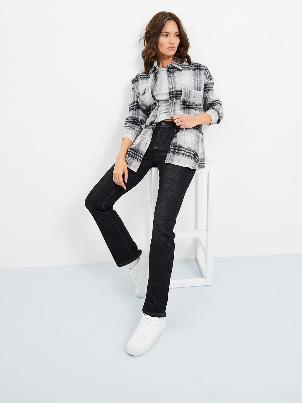 Женские джинсы широкого кроя - Mossmore фото 4