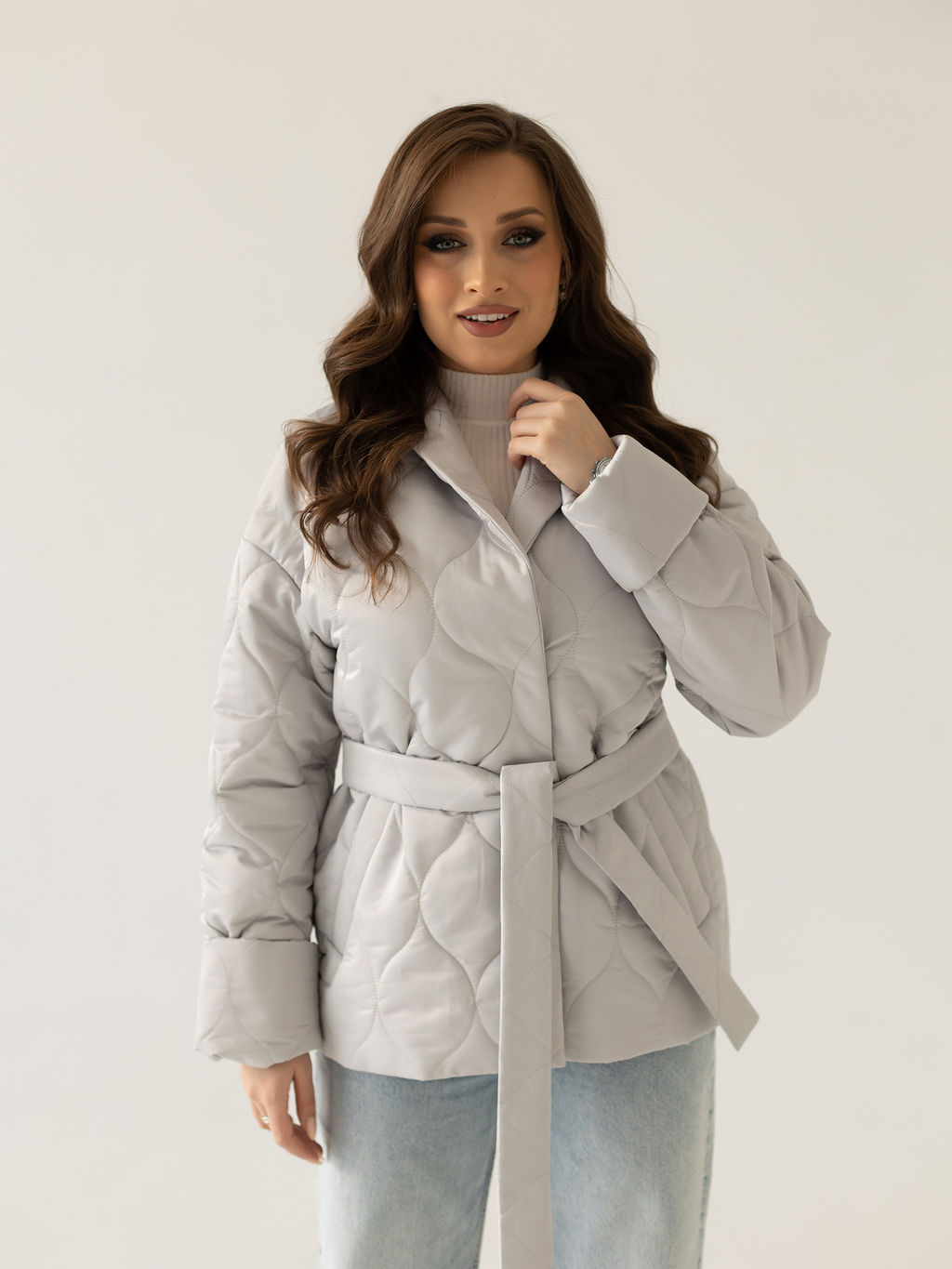 Куртка женская демисезонная 24832-00 (латте) - Kankan фото 13