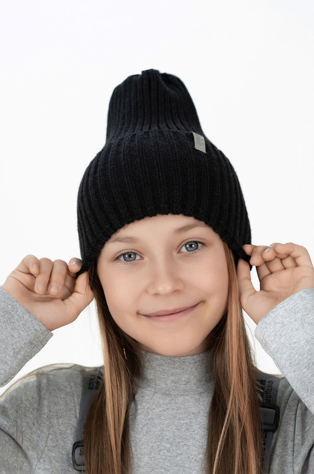 Шапка вязаная  грифель Ш-120 (56-58)