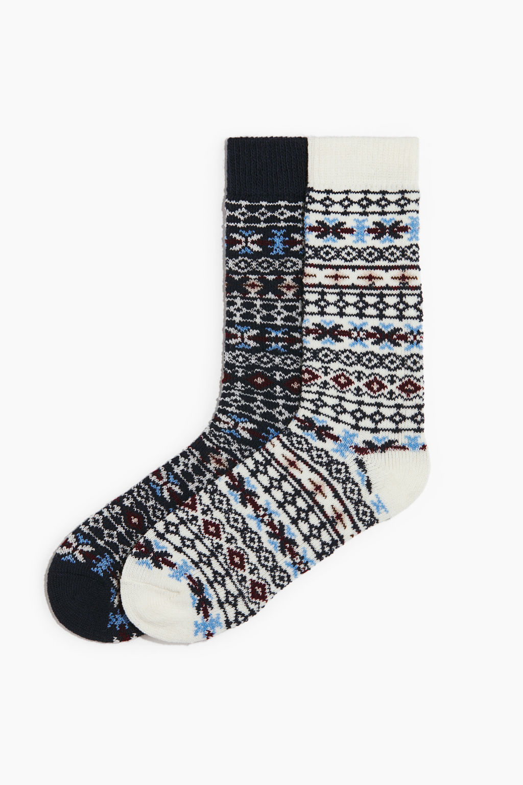 Pack de 2 calcetines en mezcla de lana - H&m фото 3