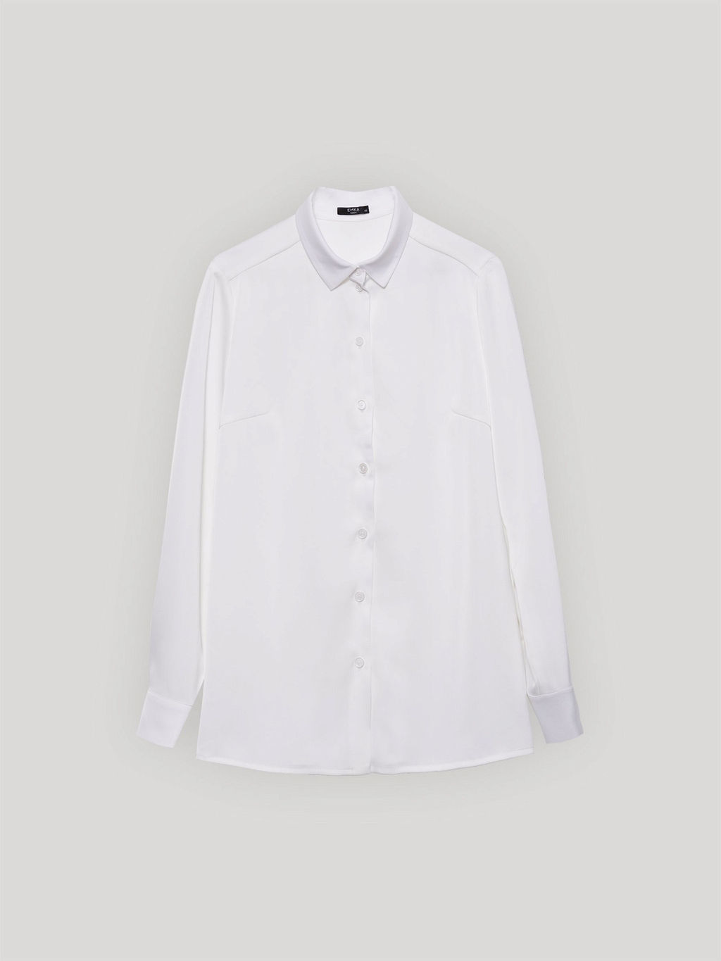 Рубашка однотонная B2412/snowdrop - Emka фото 6