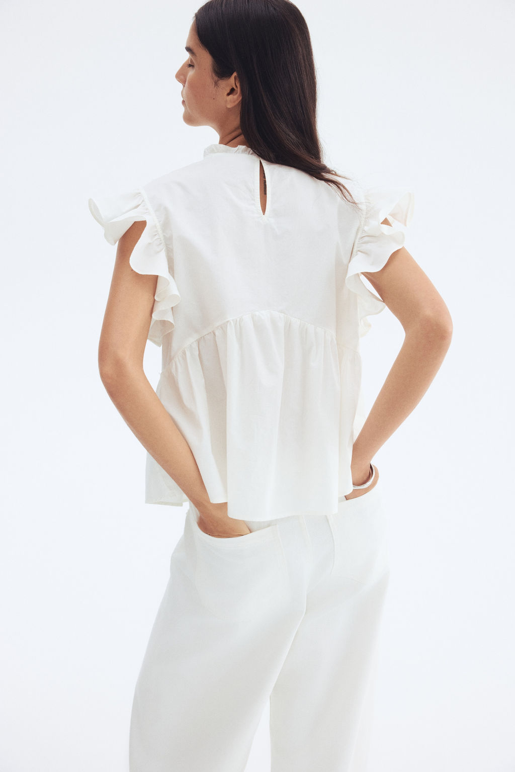 Blusa bordada de algod?n - H&m фото 5