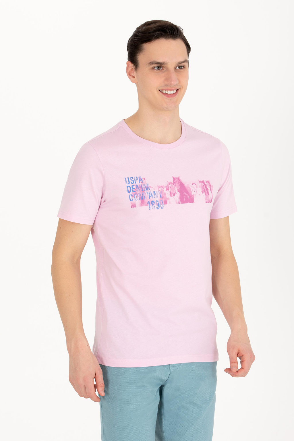 U. S. Polo Assn Мужская футболка с круглым вырезом Магнолия - U.s. polo assn фото 4