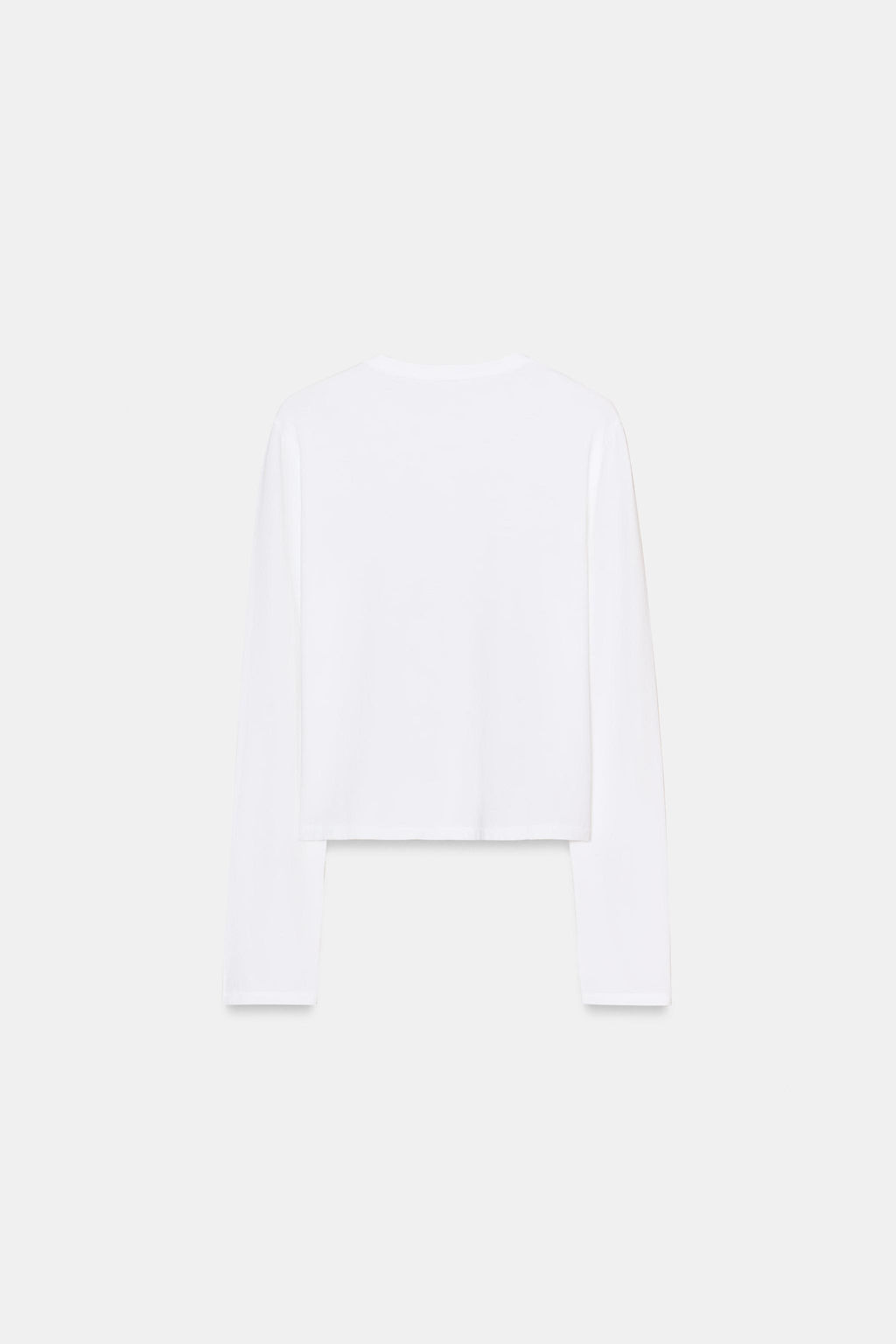 CAMISETA ALGOD?N 100% BOTONES / Blanco - Zara фото 6
