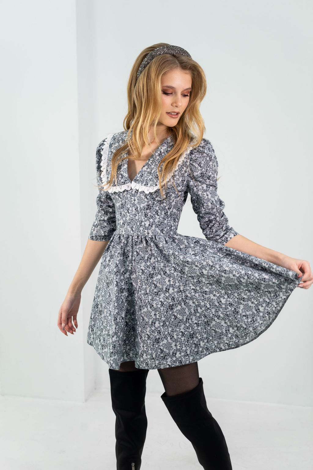 Платье Дилан (серый) - Nadi bordo фото 7