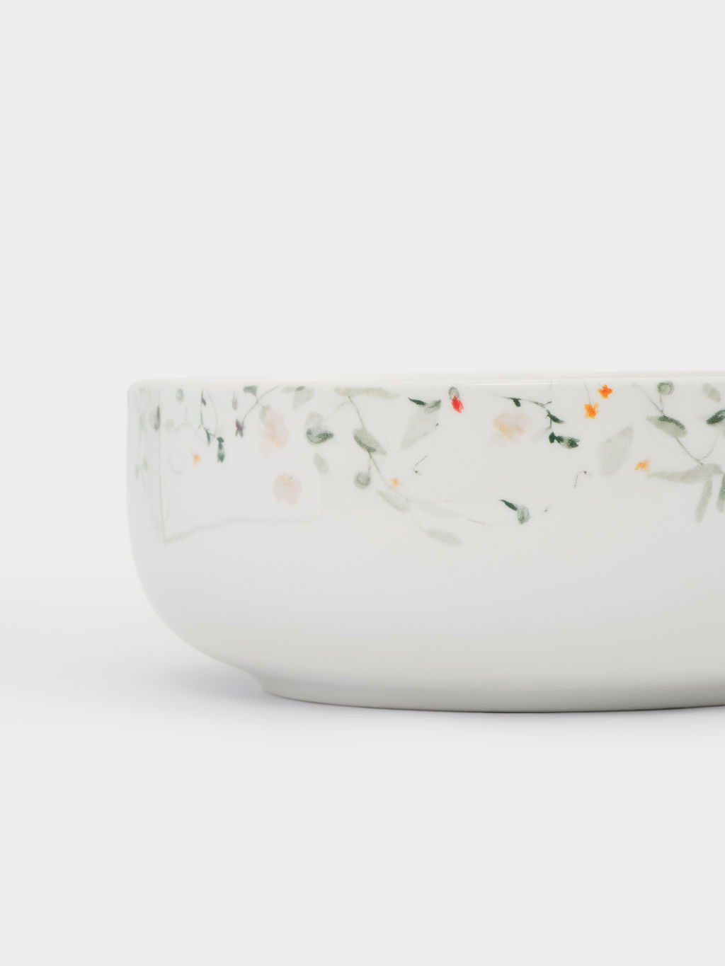 Салатник, 16х6 см, 700 мл, фарфор N, белый, Цветы и листья, Primrose - Anna lafarg фото 4