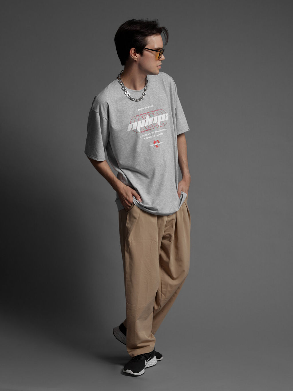 Футболка мужская MDMC Серый меланж М-25ФМ MODAMICA