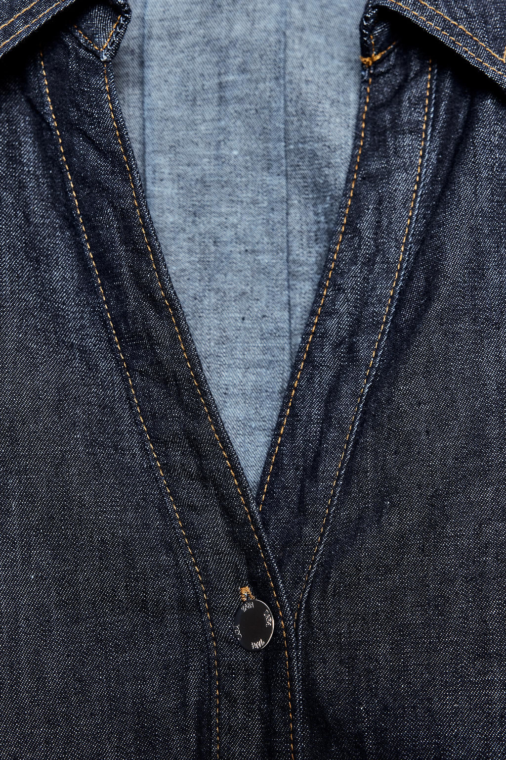 Z1975 WIDE SLEEVE DENIM SHIRT - Zara фото 14