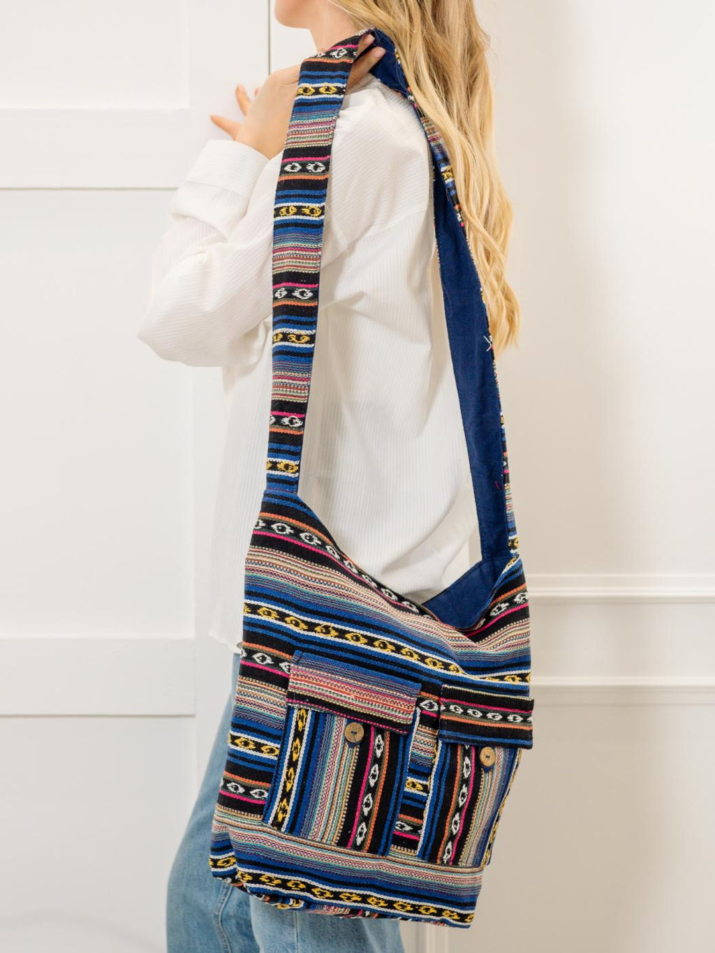 Сумка с 2 карманами на лямке № С7/5 (Лето-2025)