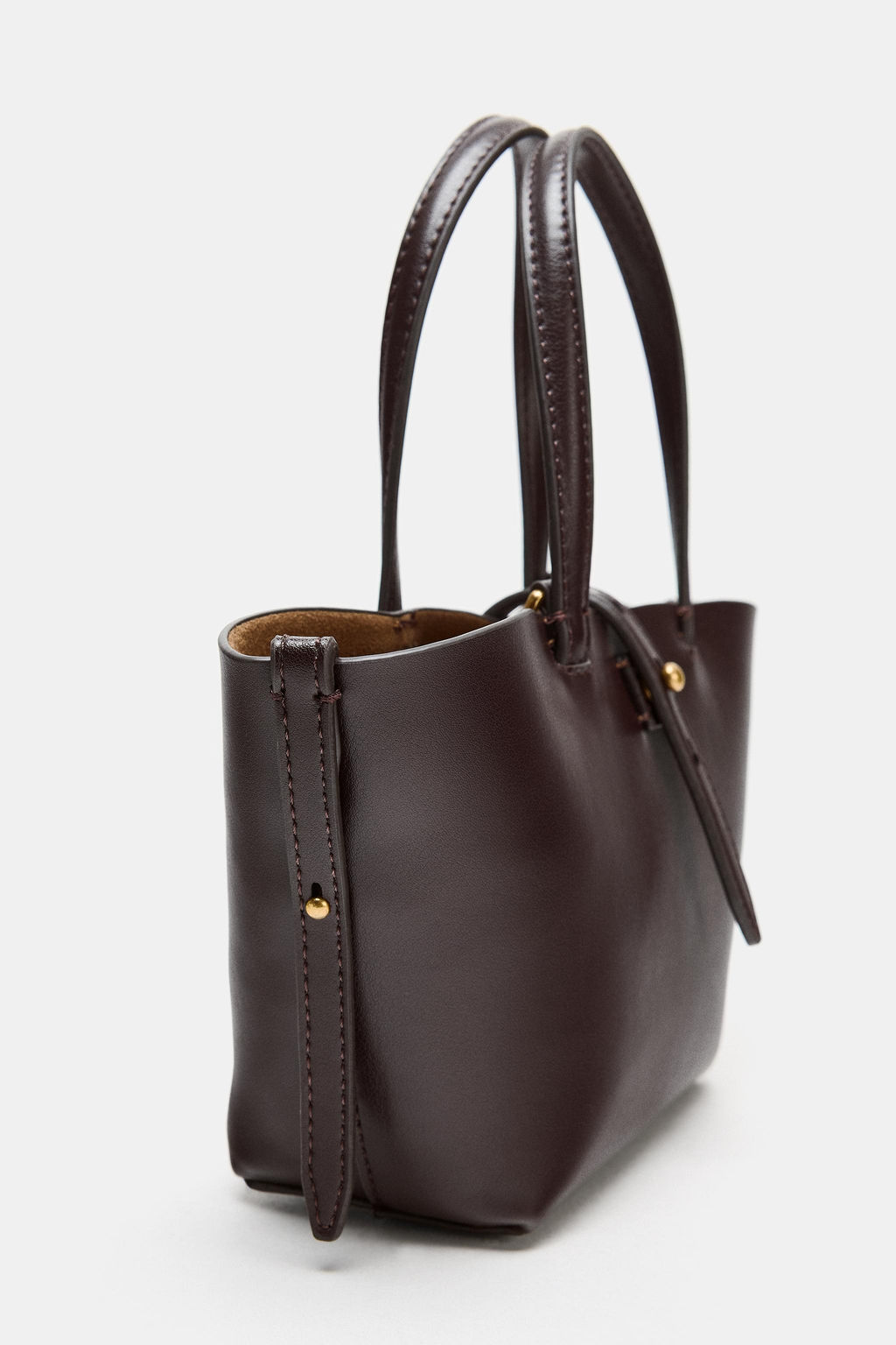 MINI SHOPPER CAPAZO / Rojo Burdeos - Zara фото 3