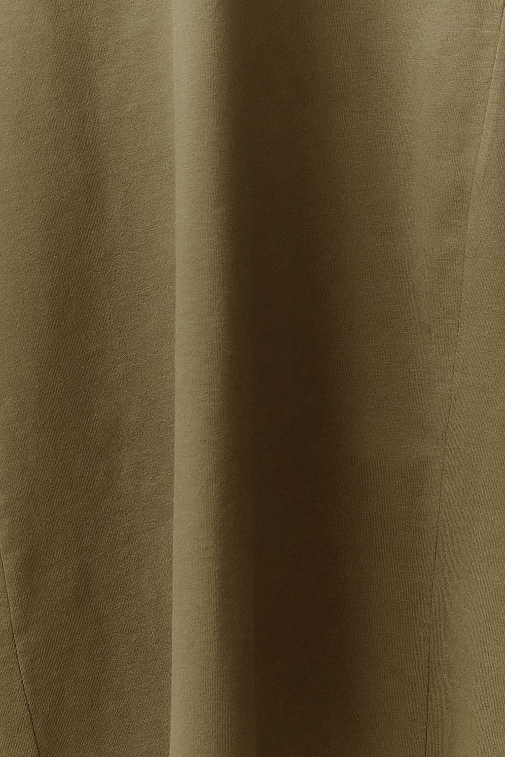 Haki Cepli Bisiklet Yaka A-Line Orme Midi Elbise TWOSS24EL00169