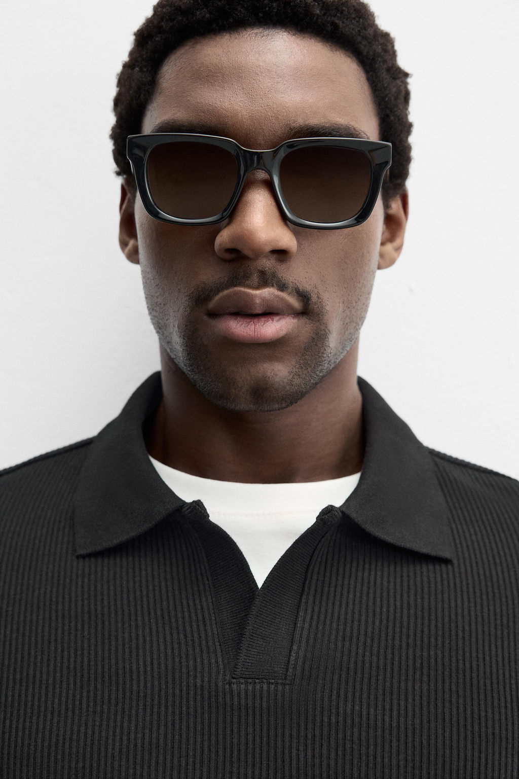 VERTICAL TEXTURED POLO SHIRT - Zara фото 5