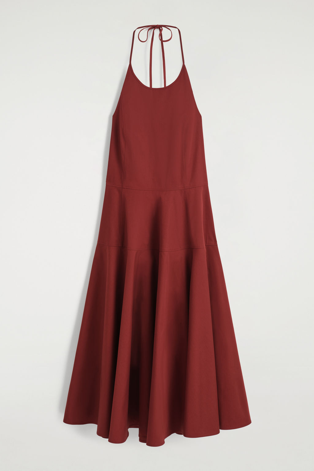VESTIDO DE CUELLO HALTER DE ALGOD?N PIMA