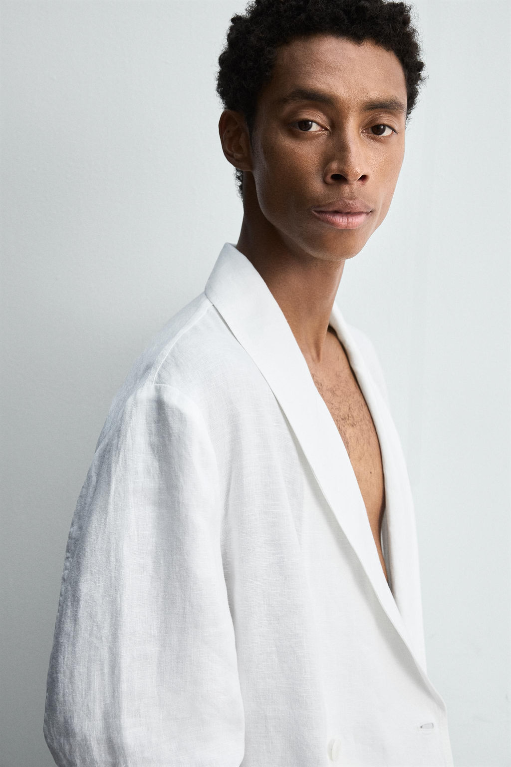 RELAXED FIT LINEN BLAZER - Zara фото 5